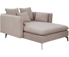Sofa Beliani Šezlongas CHARMES smėlio pilkumo spalvos