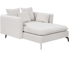 Sofa Beliani Šezlongas CHARMES šviesiai smėlio spalvos