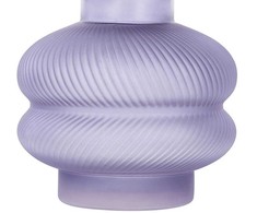 Beliani Lumarko rėmas Stiklinė gėlių vaza 24 cm violetinė RODIA!
