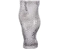 Beliani Lumarko rėmas Stiklinė gėlių vaza 31 cm pilka DYTIKO!