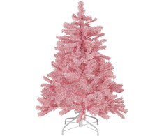 Beliani Dirbtinė Kalėdų eglutė FARNHAM 120 cm rožinė