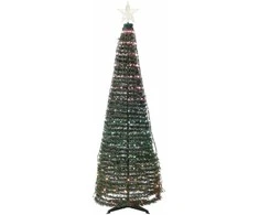 Beliani išmanioji LED grindų kalėdinė dekoracija, valdoma SAARLOQ programėle, Kalėdų eglutė, 188 cm, Žalias
