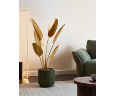 Beliani Dirbtinis augalas BANANA TREE 123 cm auksinis