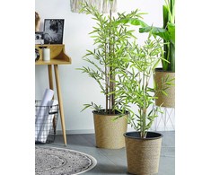 Beliani Dirbtinis augalas BAMBUSA VULGARIS 100 cm žalios spalvos