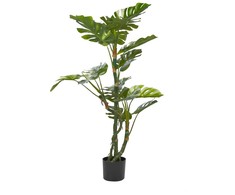 Beliani Sztuczna roślina doniczkowa 135 cm MONSTERA PLANT
