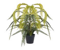 Beliani Sztuczna roślina FERN LEAF PLANT 105 cm Žalias