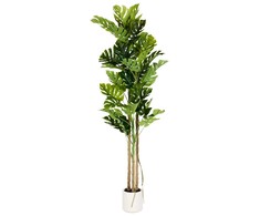 Beliani Sztuczna roślina MONSTERA PLANT 221 cm Žalias