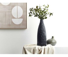 Beliani Dekoratyvinė vaza 54 cm juoda FLORENTIA