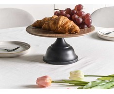 Beliani Tortinė na ciasto BRIOCHE Metal Juodas