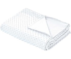 Beliani Užvalkalas na 600 CALLISTO pasverta antklodė 100 x 150 cm Baltas