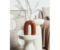 Beliani Wazon na kwiaty PERCH Kamionka 29 cm Ruda