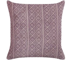 Beliani Lumarko Veliūrinė dekoratyvinė pagalvė su geometriniu raštu 45 x 45 cm rožinė SILYBUM!