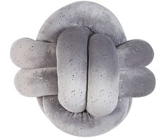 Beliani Lumarko Velour dekoratyvinis pagalvė mazgas su blizgučiu 20 x 20 cm pilka MALNI!
