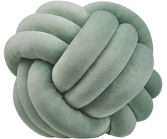 Beliani Velour dekoratyvinis pagalvė mazgas 30 x 30 cm žalia MALNI