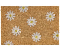 Beliani Wycieraczka TOPKO Naturalny 40 x 60 cm Włókno kokosowe