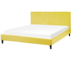 Beliani 160 x 200 cm geltonas FITOU
