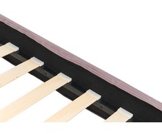 Beliani Dėklas na łóżko Welur FITOU 90 x 200 cm Rožinė