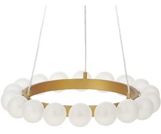 Pakabinamas šviestuvas Beliani Lampa wisząca GEORGES Metal Auksinis