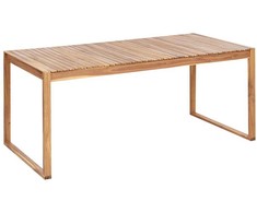 Lauko baldų komplektas Beliani Rinkinys sodo 8 asmenims SASSARI II su cushionami Sertifikuota akacijos mediena Žalias