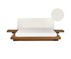 Beliani Lova Boucle ZEN 180 x 200 cm natūralaus uosio spalvos
