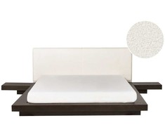 Beliani Lova Boucle ZEN 160 x 200 cm tamsaus uosio spalvos