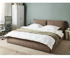 Beliani Vandens lova Boucle VINAY 180 x 200 cm, ruda