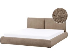 Beliani Vandens lova Boucle VINAY 180 x 200 cm, ruda