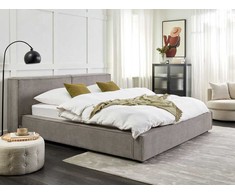 Beliani Vandens lova LINARDS 180 x 200 cm, pilka