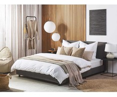 Beliani Vandens lova ALBI 160 x 200 cm pilka