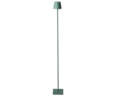 Beliani Bezprzewodowa lampa podłogowa LED GAVARRESA Metal Žalias