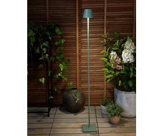 Beliani Bezprzewodowa lampa podłogowa LED GAVARRESA Metal Žalias
