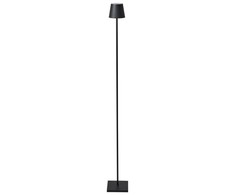 Lampa podłogowa Beliani Bezprzewodowa lampa podłogowa LED GAVARRESA Metal Juodas