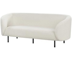 Sofa Beliani LOEN Boucle 6 asmenų svetainės baldų komplektas, baltas