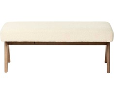 Sofa Beliani TAMRE buklė poilsio baldų komplektas, kreminė balta / tamsiai ruda