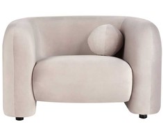 Sofa Beliani Poilsio baldų komplektas 4 asmenims LEIREN, veliūras, smėlio spalvos