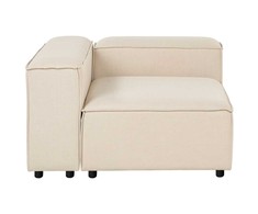 Sofa Beliani Kampinis modulis ARDAL dešininis, smėlio spalvos