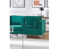 Sofa Beliani Kampinis modulis EVJA, žalias veliūras