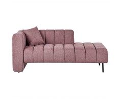 Sofa Beliani Kairysis šezlongas LANNILS rožinis