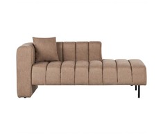 Sofa Beliani Kairysis šezlongas LANNILS šviesiai rudas