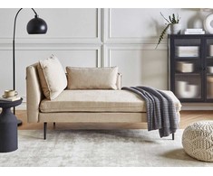 Sofa Beliani Kairinis šezlongas YERRES smėlio spalvos