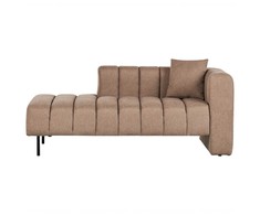 Sofa Beliani Dešininis šezlongas LANNILS šviesiai rudas