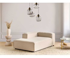 Sofa Beliani Dešininis szezlongas ARDAL, smėlio spalvos