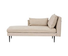 Beliani Dešininė gulto sofa YERRES smėlio spalvos