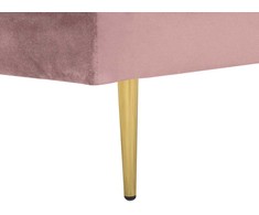Sofa Beliani Kairinis szezlongas MIRAMAS, rožinis veliūras