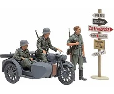 Konstruktorius Tamiya Zündapp KS600 motociklas ir šoninė priekaba 35384
