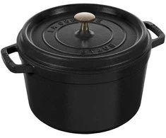 Zwilling STAUB Apvalus aukštas ketaus puodas LA COCOTTE 4,8 l, juodas