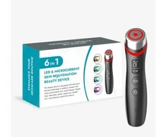 6 in 1 Ager Booster Pro – pažangi veido odos terapijos sistema su LED ir oro impulsų technologija