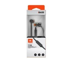 Ausinės JBL T110BLK, laidinės, Juodos