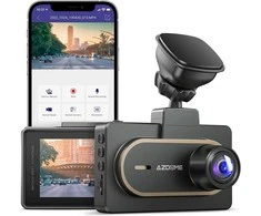 AZDOME M27 DVR 2K raiška, GPS, WIFI, 3 colių IPS ekranas, automobilių įrašymo įrenginys, 24 val. parkavimo stebėjimas