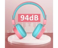 Bevielės vaikiškos ausinės New Bee KH22B (Rožinės)